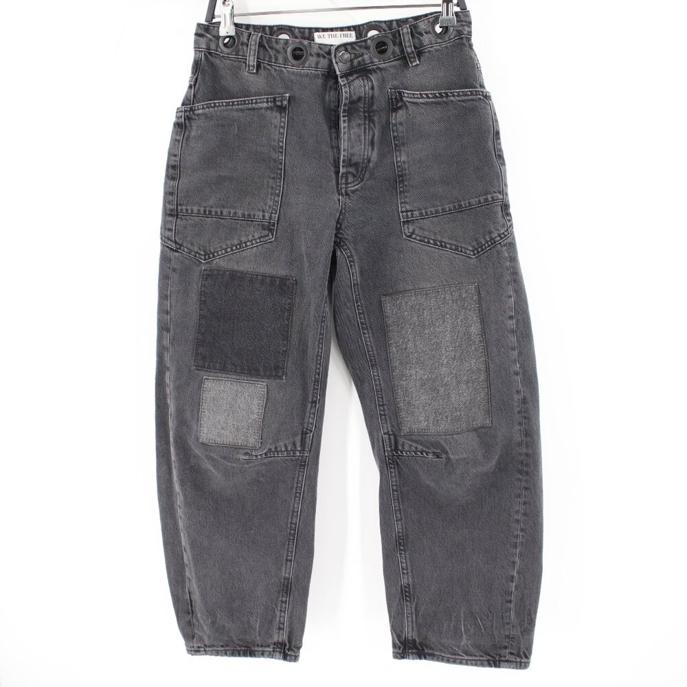 Free People High Rise Jeans in Charcoal